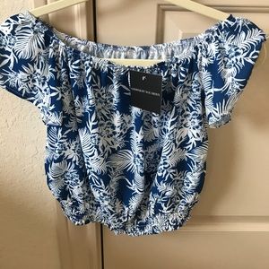 Off the shoulder crop top